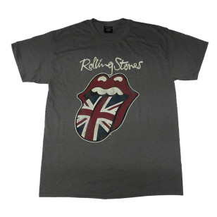 The Rolling Stones - Union Jack tongue Official Fitted Jersey T Shirt ( Men M ) ***READY TO SHIP from Hong Kong***